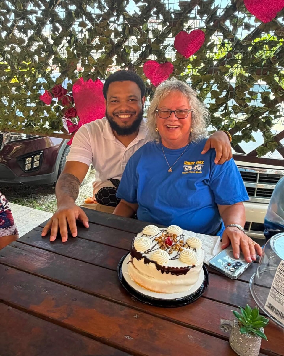 A surprise birthday cake on tour